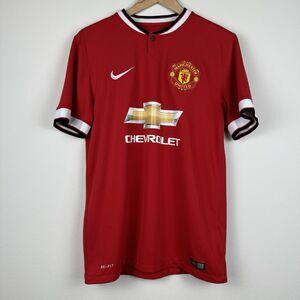 Nike Manchester United 2014/15 Home Soccer Jersey Size Medium #11 Januzaj Red